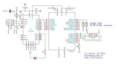 Schema of OTRSP to BCD Converter